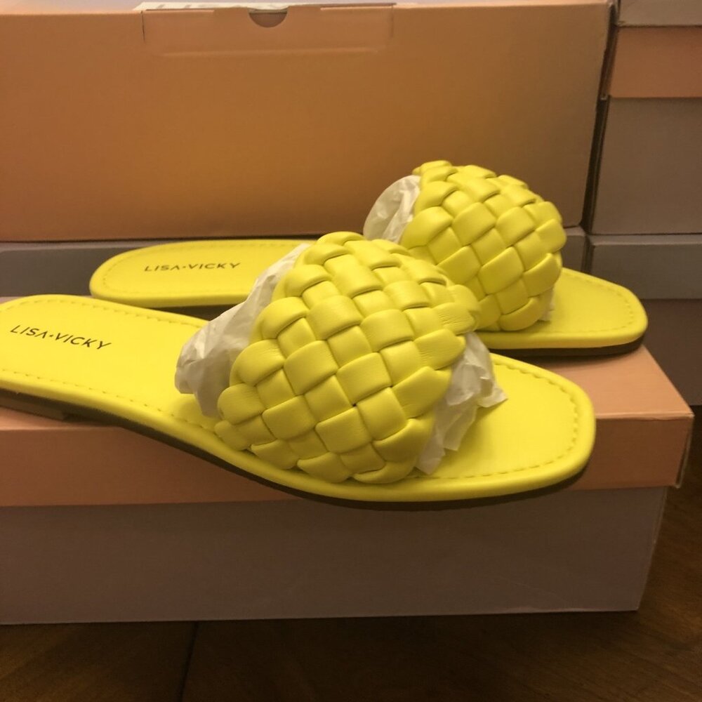 Lisa Vicky MISSION-V in Yellow Weave Size 8
